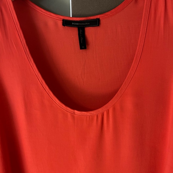 BCBG Maxazria scoop neck asymmetrical high low dress - Picture 2 of 4